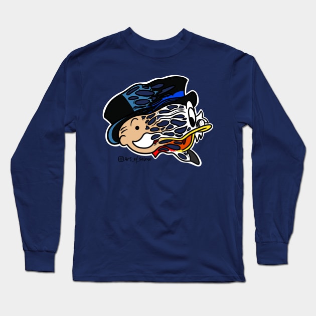 Uncle Pennybags & Uncle Scrooge Long Sleeve T-Shirt by Art_of_Selene